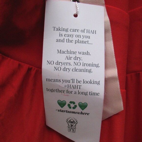 NWT We are HAH Jump To It Red Jersey Jumpsuit Pants - Picture 11 of 11